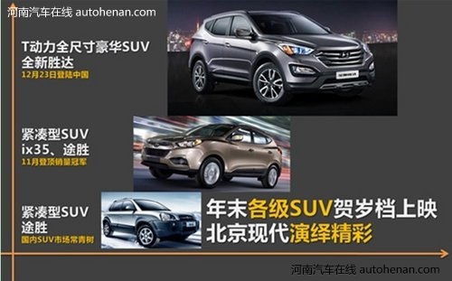 北京现代各档SUV--贺岁档精彩演绎中原