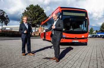 德国公共交通运营商迎比亚迪纯电动巴士车队